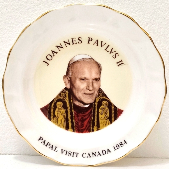 Pope John Paul II Papal Visit to Canada 1984 Trinket Dish - Picture 1 of 8